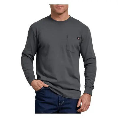 Dickies mens Big & Tall Long-Sleeve Heavyweight Crew-Neck T-Shirt Charcoal Large/Tall