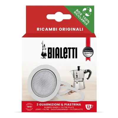 Bialetti Gaskets (Rubber Rings) Filter Plate Replacement for Moka Cups