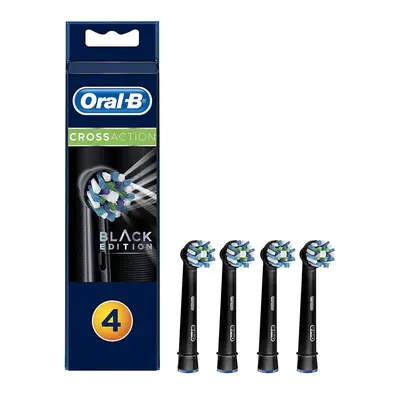 Oral-B CrossAction Black Toothbrush Heads Pack Of Replacement Refills