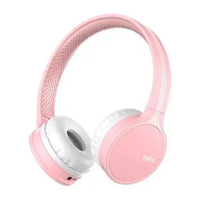 (Pink) Headphone Bluetooth5.0 Headset Wireless 8D Surround Long Battery Life 3.5mm Audio Line 40