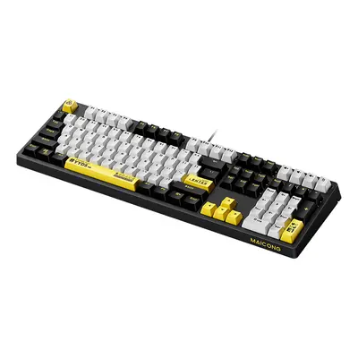 (Black, Blue Switch) Gaming Mechanical Keyboard Keys PBT Keycaps Ergonomic Gaming Wired Computer