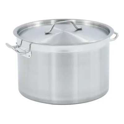 vidaXL Stock Pot 32L 40x26cm Stainless Steel Soup Stew Catering Pot Kitchen