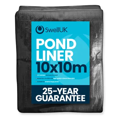 (10x10m) Swell UK Year Guarantee Heavy Duty Pond Liner