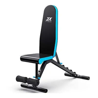 JX FITNESS Adjustable Weight Bench Incline Decline Flat Workout Bench Degree Upright Home Traini