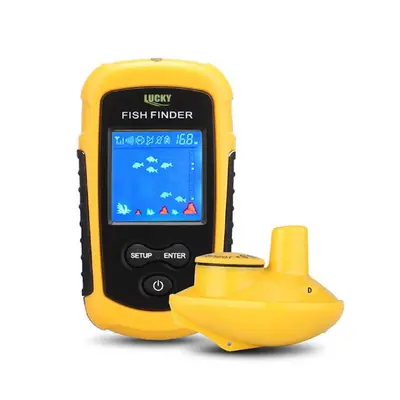 (FFW1108-1) 1pcs Portable Echo Sounder Sonar Depth Ocean River Wireless Color Screen Fish Finder