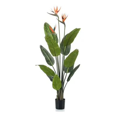 Emerald Artificial Plant Strelitzia in Pot with Flowers 120cm Faux Fake Plant