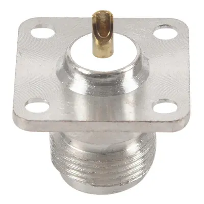 N Type Female Jack Rf Coax Connector 4-hole Panel Mount