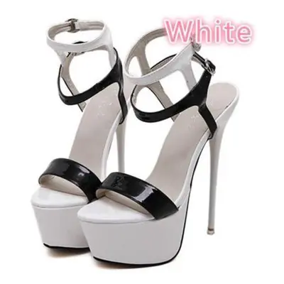 (white, 37) Party Dress Wedding Shoes Women Sexy Platform High Heels Stiletto Pumps Summer Sanda