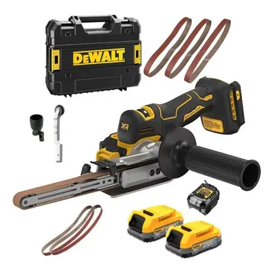 Dewalt DCM200E2T 18v XR Cordless Brushless Bandsaw Sander Powerstack + Bat