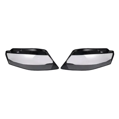 1Pair Front Car Headlight Lens Light Cover For A4 B8