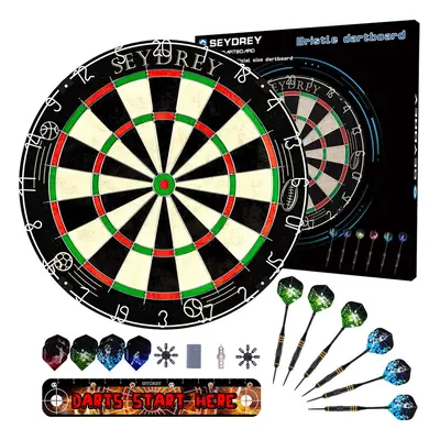 Dart Board Set Steel Dart Board Dartboard Set with pcs 20g Steel Tip Darts Flights Rotating Numb