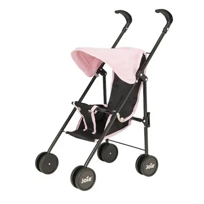 Joie Mini Pushchair | Childrens Stroller Pram In Black & Pink | Childrens Baby Doll Stroller Toy