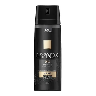 Lynx Gold, Mens Fragrance, Aluminium Free Masculine Body Spray Deodorant, Fresh And Long Lasting