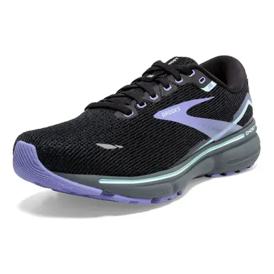 Brooks Women's Ghost Neutral Running Shoe - Black/Jacaranda/Salt - Medium