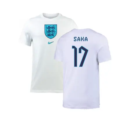 (S) England Crest Tee (White) (Saka 17)