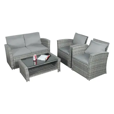 The Wilmslow Seat Rattan Sofa Lounge Set