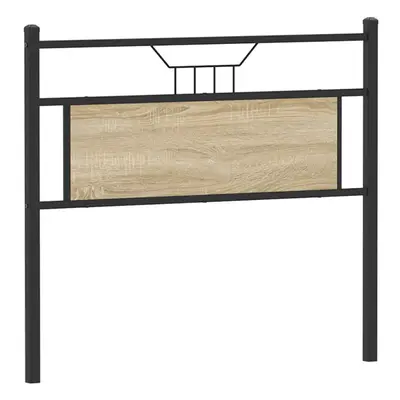 vidaXL Headboard Sonoma Oak cm Engineered Wood and Steel bed headboard