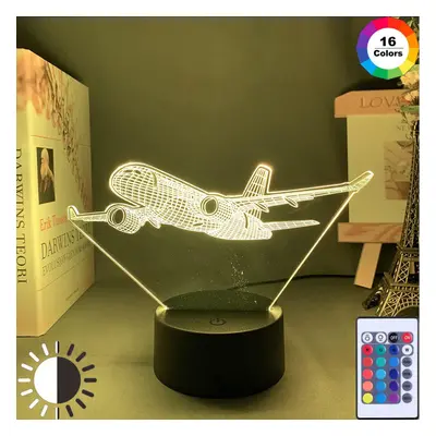 Custom 3D Lamp Airplane Hologram Baby Night Light Cool Name