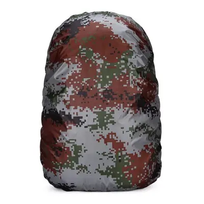 (13) Camouflage Waterproof Dustproof Sunscreen Lightweight Backpack Rain Cover Raincoat Bag