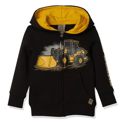 John Deere baby boys Fleece Zip Hoody Hooded Sweatshirt Black 2-3T U