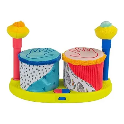 Lamaze Squeeze Beats First Drum Set, Musical Toy, Newborn Baby Toy, Sensory Toy for Babies with 