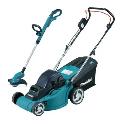 Makita DLM380Z 18v / 36v Cordless Lithium Battery Lawn Mower + DUR181 Strimmer