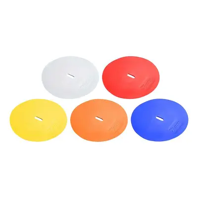 10 PACK 21cm Round Rubber Marker Set - ASSORTED Flat Disc Outdoor Football Pitch