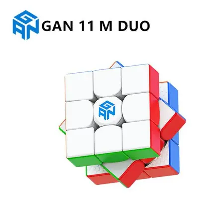 (as the picture) Gan M Duo Magnetic Magic Speed Cube Stickerless Gan11m Duo Magnets Puzzle Cubes