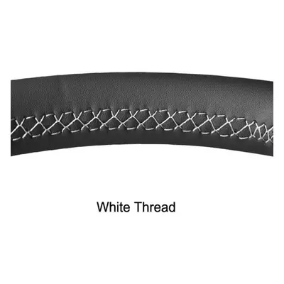 (white) Black Faux Leather Car Steering Wheel Cover For Mercedes Benz C-class W202 Cl-class C140