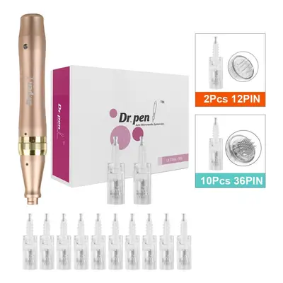 (M5W+10Pcs 36PIN) Dr.pen M5w Rechargeable Microneedling Pen Anti-wrinkle Acne Scar Removal Derma