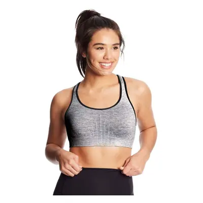 c9 champion Womens Medium Support Seamless Racerback Bra, HeatherEbony