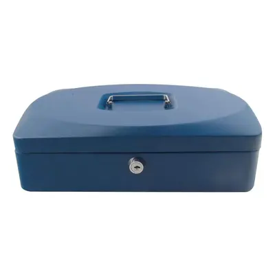 Q-Connect KF02625 Cash Box 12-inch - Blue