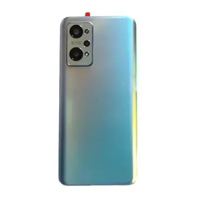 (Blue with lens) Back Glass Cover For Realme Gt Neo 2, Battery Cover, Glass Panel, Rear Door Hou