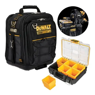 Dewalt DWST83524-1 Toughsystem Heavy Duty Tool Bag + Half Width Organiser Case