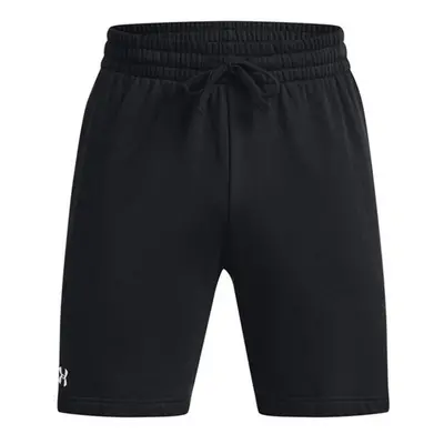 (S R, Black/White) Under Armour Mens Rival Fleece Shorts