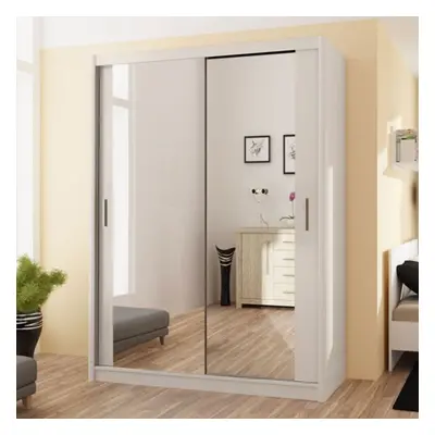 (White, 120) Modern Bedroom Mirror Sliding Door Wardrobe DAKO 3-- SIZES, COLORS