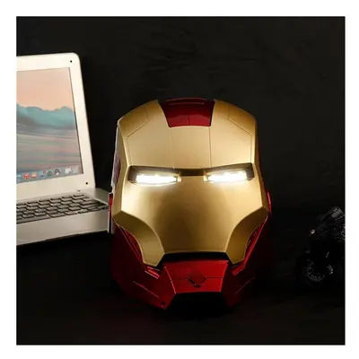 (Children helmet 55cm) Avengers 1:1 Iron Man Helmet Cosplay Light Led Ironman Mask PVC Action Fi