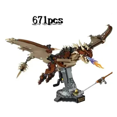 76406 Magic World Movies Building Blocks Hungarian Horntail Dragon Model