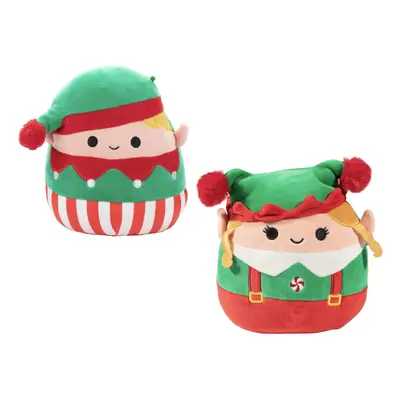 Squishmallows 8-Inch Bartie & Emmy Christmas Elves Set - Official Jazwares Plush - Collectible S