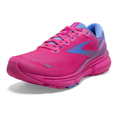 Brooks Women's Ghost Neutral Running Shoe - Pink Glo/Blue/Fuchsia - 6.5 Medium