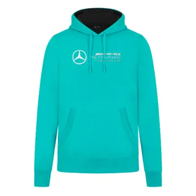 (XXL) Mercedes Mens Logo Hoody (Ultra Teal)