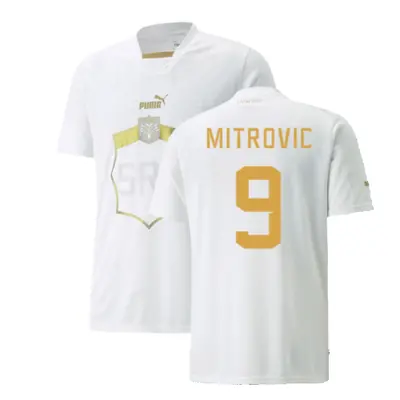 (XL) Serbia Away Shirt (MITROVIC 9)