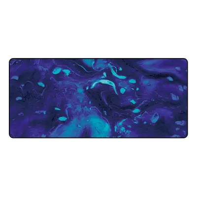 (Purple) Extra Large Mouse Pad Liquid Style Anti-slip Rubber Gaming Keyboard Pad 900*400*4mm Des