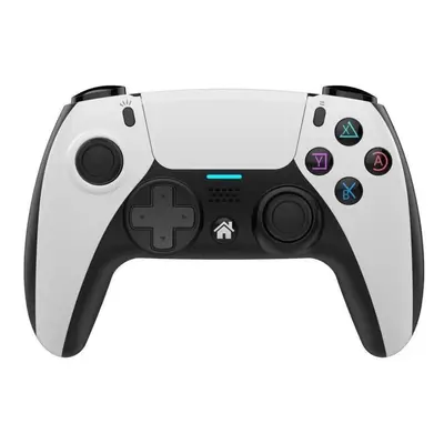 (Black+White) Six-axis Somatosensory Gyroscope Wireless Game Controller for Elite Slim Pro Conso