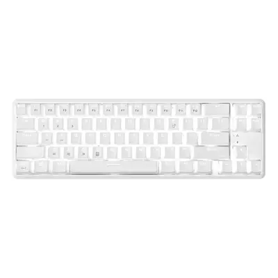 (White, Red Switch) Keys Mechanical Keyboard Wireless Bluetooth Wired Dual Mode Anti-ghosting Ba