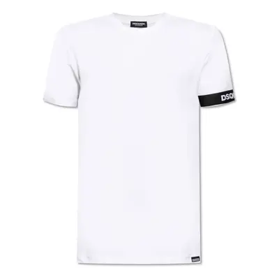 (100 White, XXL) DSquared2 D9M3S5460 Round Neck T-Shirt