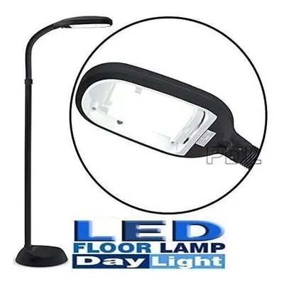 Floor Standing Daylight LED Reading Light Hobby Work Craft Lamp Black