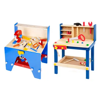 (Tool Bench With Saw & Tools) Kids Work Tool Bench Kitchen Set Toys Cooking Chef