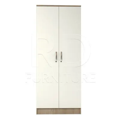 Ready assembled Classic Door Wardrobe Oak And White