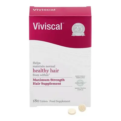 Viviscal Maximum Strength Hair Supplement For Women Tablets Nourishes Thinning Hair Promotes Exi